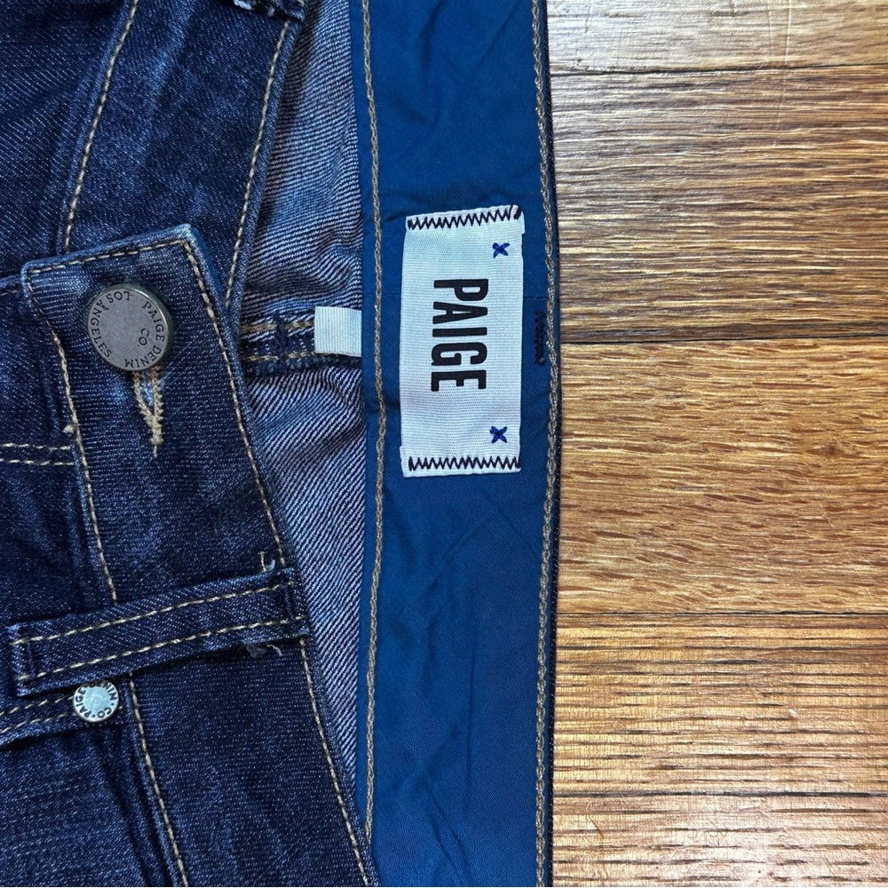 Paige Blue Classic Denim Jeans Womens size 27 Skyline Skinny Street Cotton - Picture 3 of 9